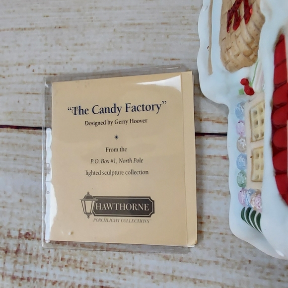 Vtg Hawthorne Candy Factory Christmas Village - Picture 3 of 7